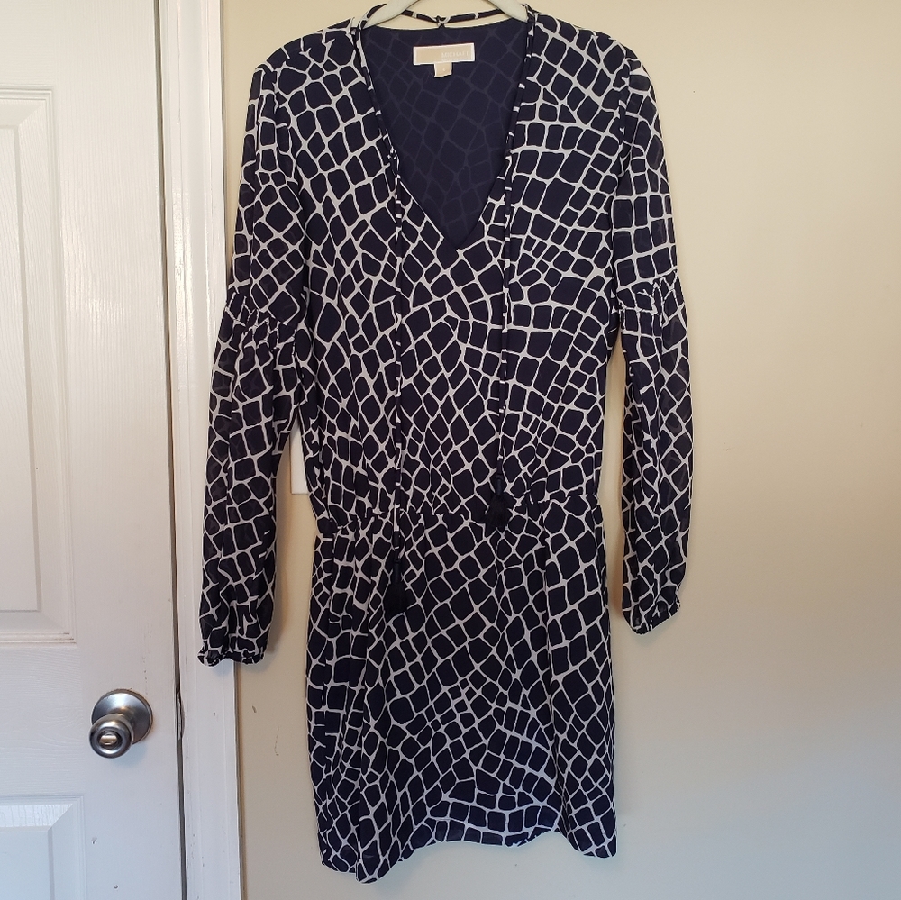 Michael Kors Navy long-sleeve dress